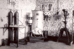 Gasflaschen und Acetylen-Schubladen Entwickler Griesheim.